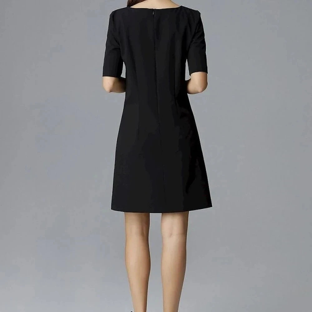 Casual Day Dress with 3/4 Sleeves