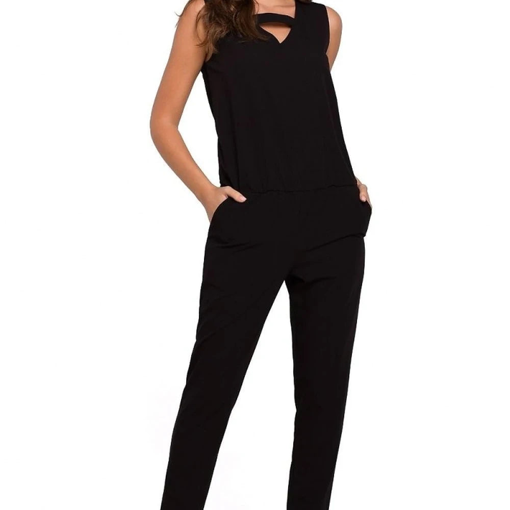 Women's Elegant Jumpsuit with Unique Neckline