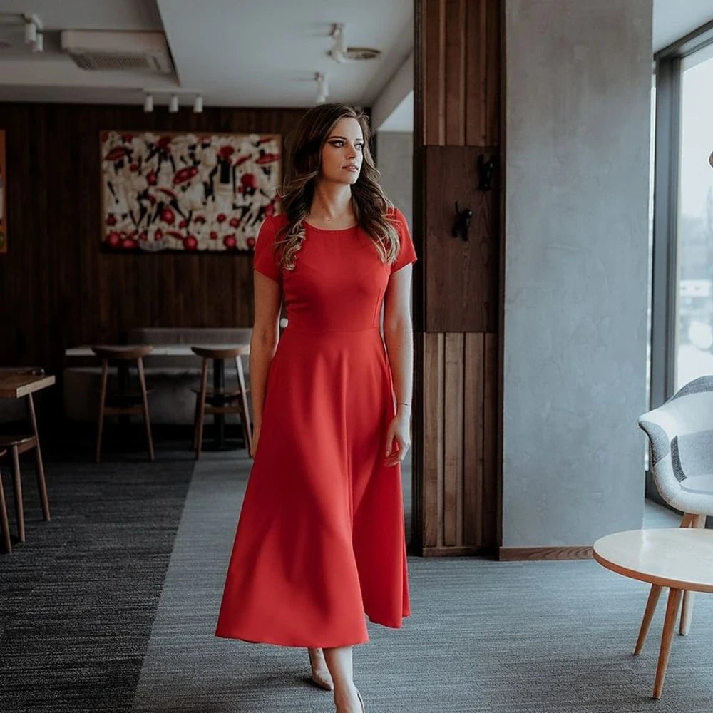 Long Sleeve Day Dress with Zipper
