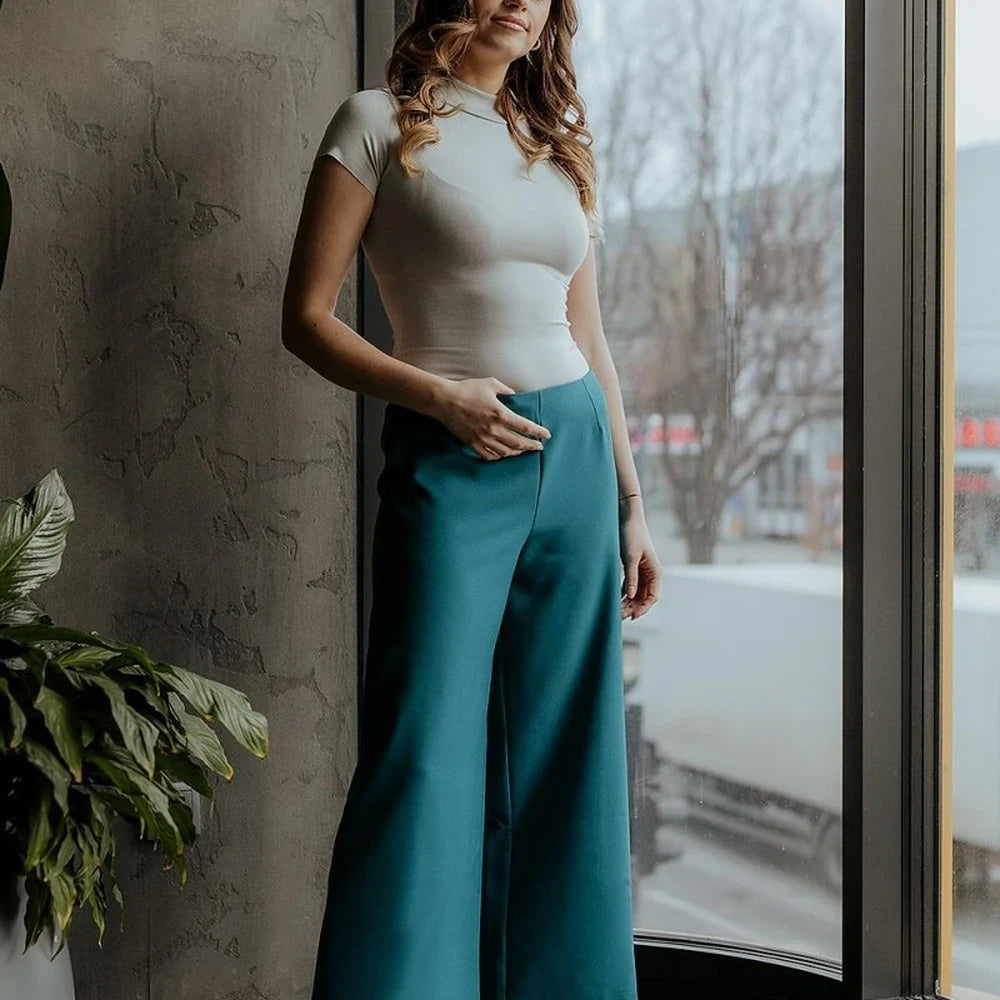 Women's 7/8 Wide Leg Trousers