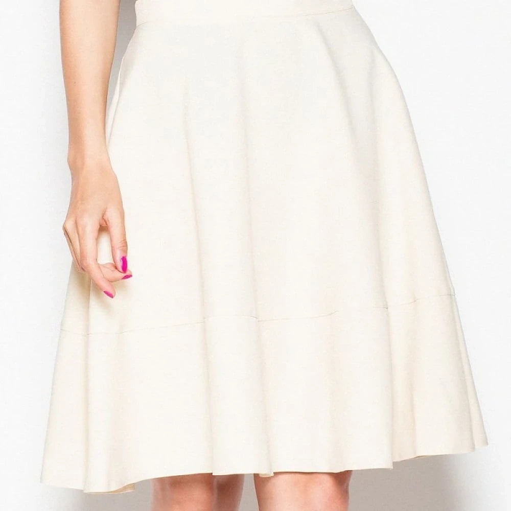 Pleated Skirt with Wide Belt