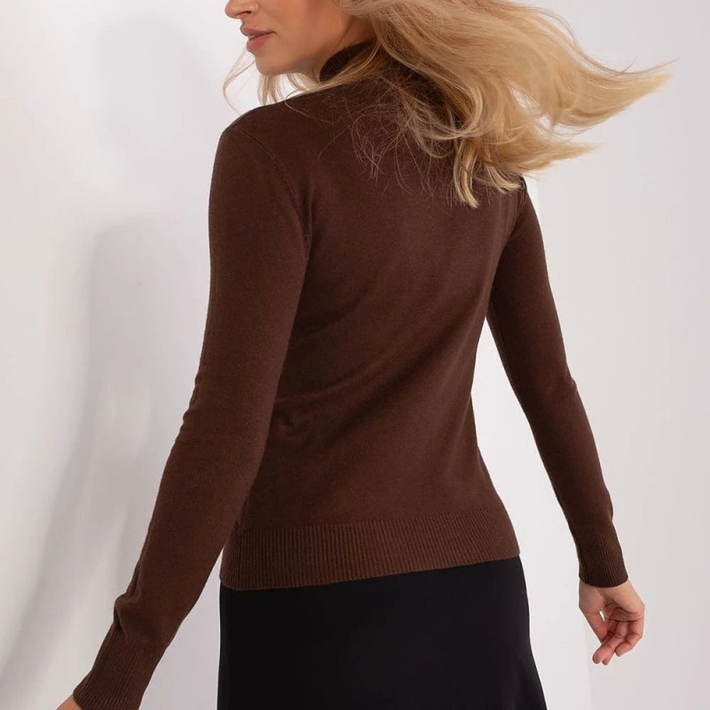 Striped Turtleneck Long Sleeve Sweater