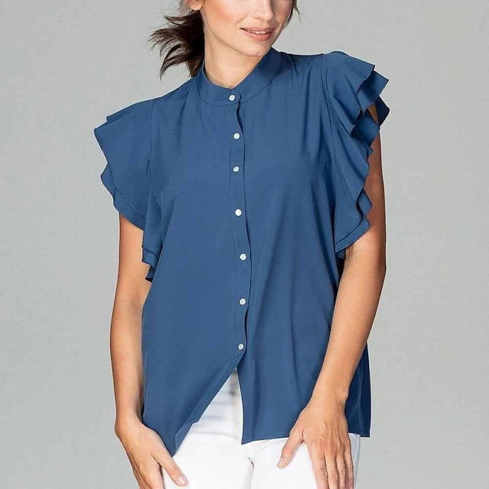 Classic Shirt with Frill Sleeves