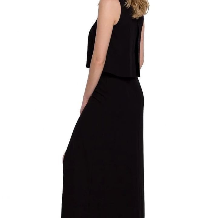Sensual Maxi Dress with Thigh-High Slit