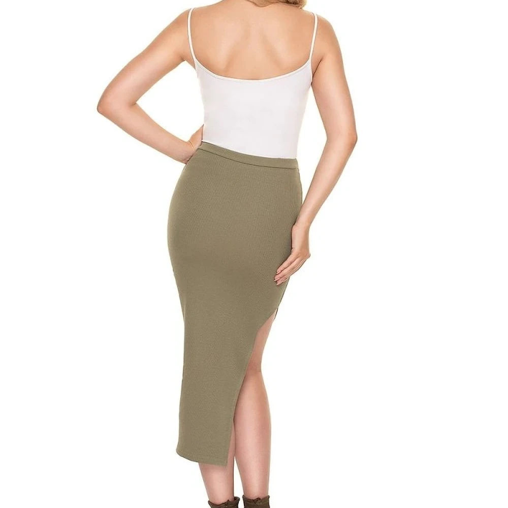 Pencil Skirt with Side Slit