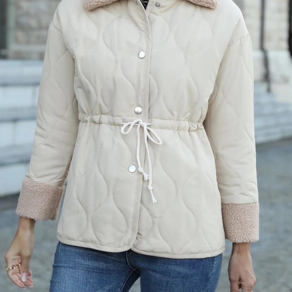 Collared Snap Down Jacket