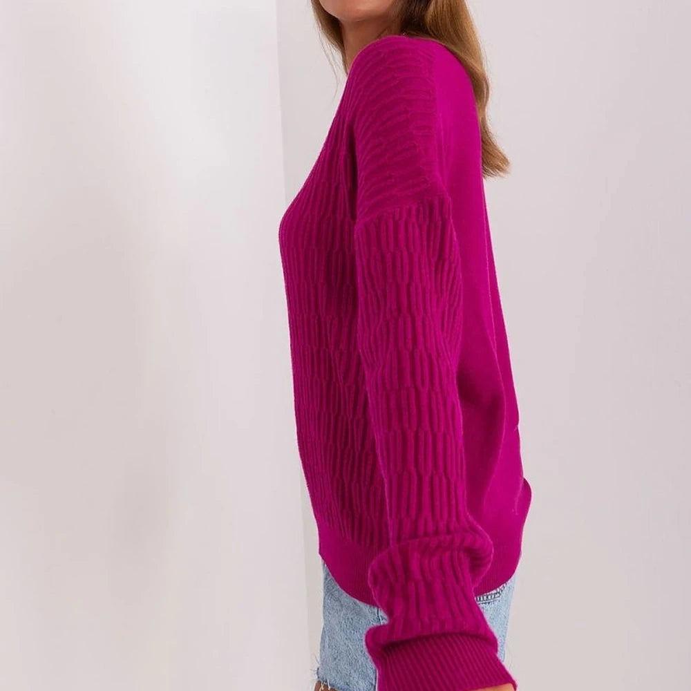 Women's Variegated Knit Sweater