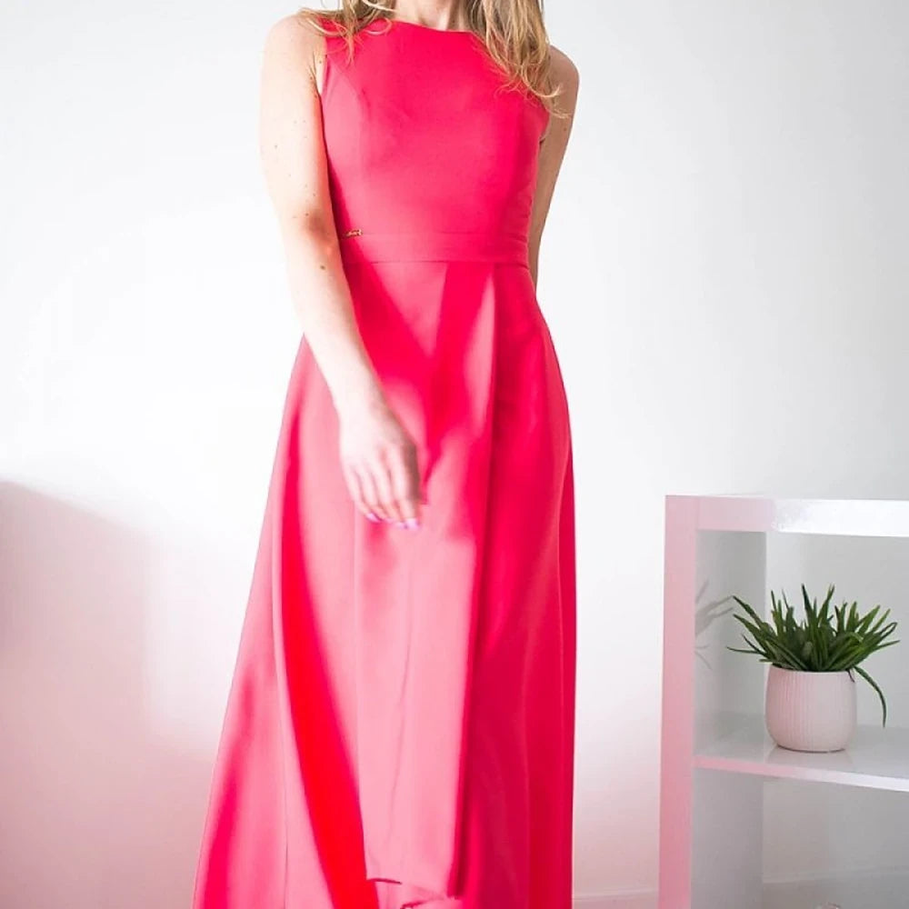Maxi Cocktail Dress with Zipper