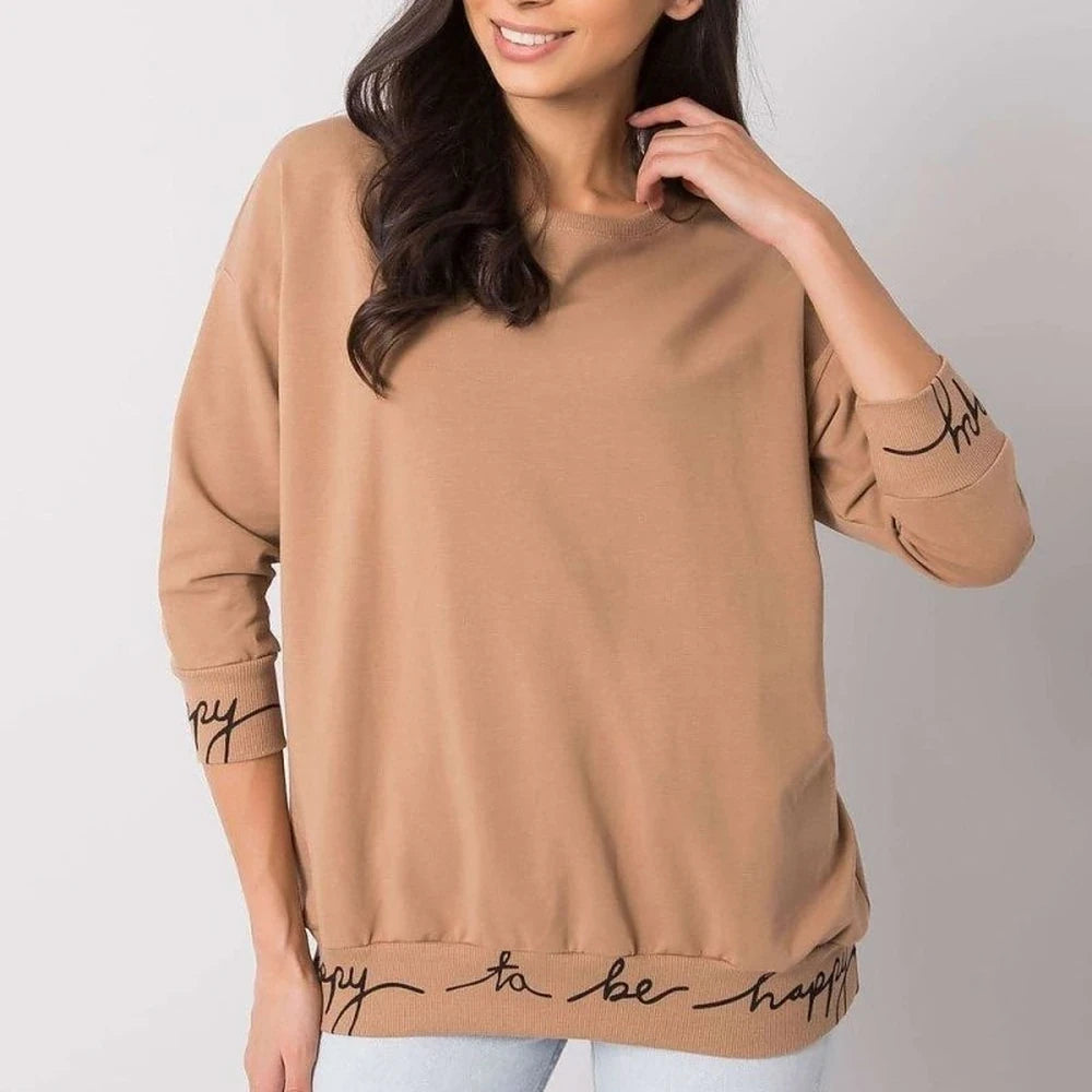Cotton Spandex Sweatshirt - 3/4 Sleeve