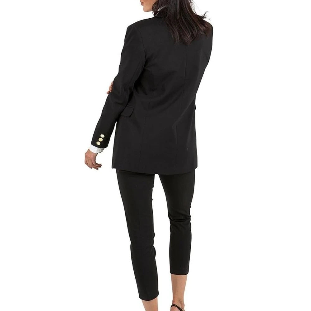Extended Cotton Blend Jacket with Pockets