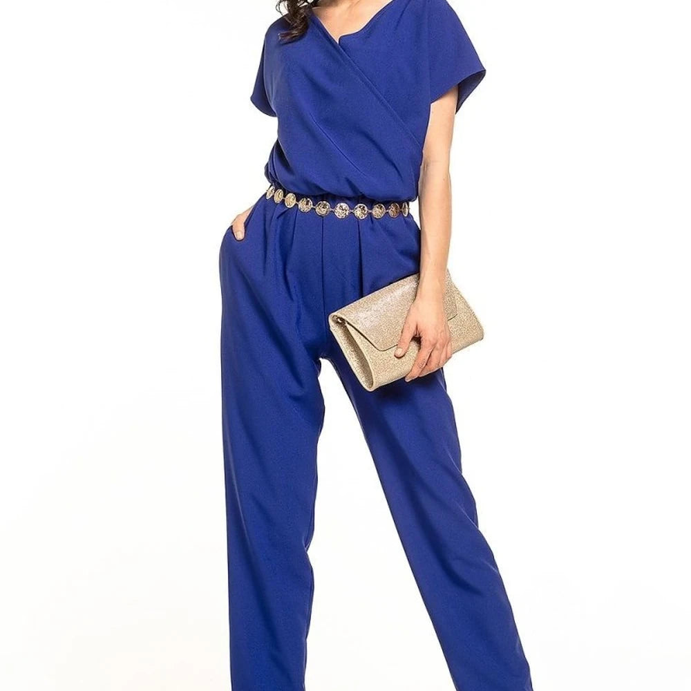 Green Envelope Neck Jumpsuit