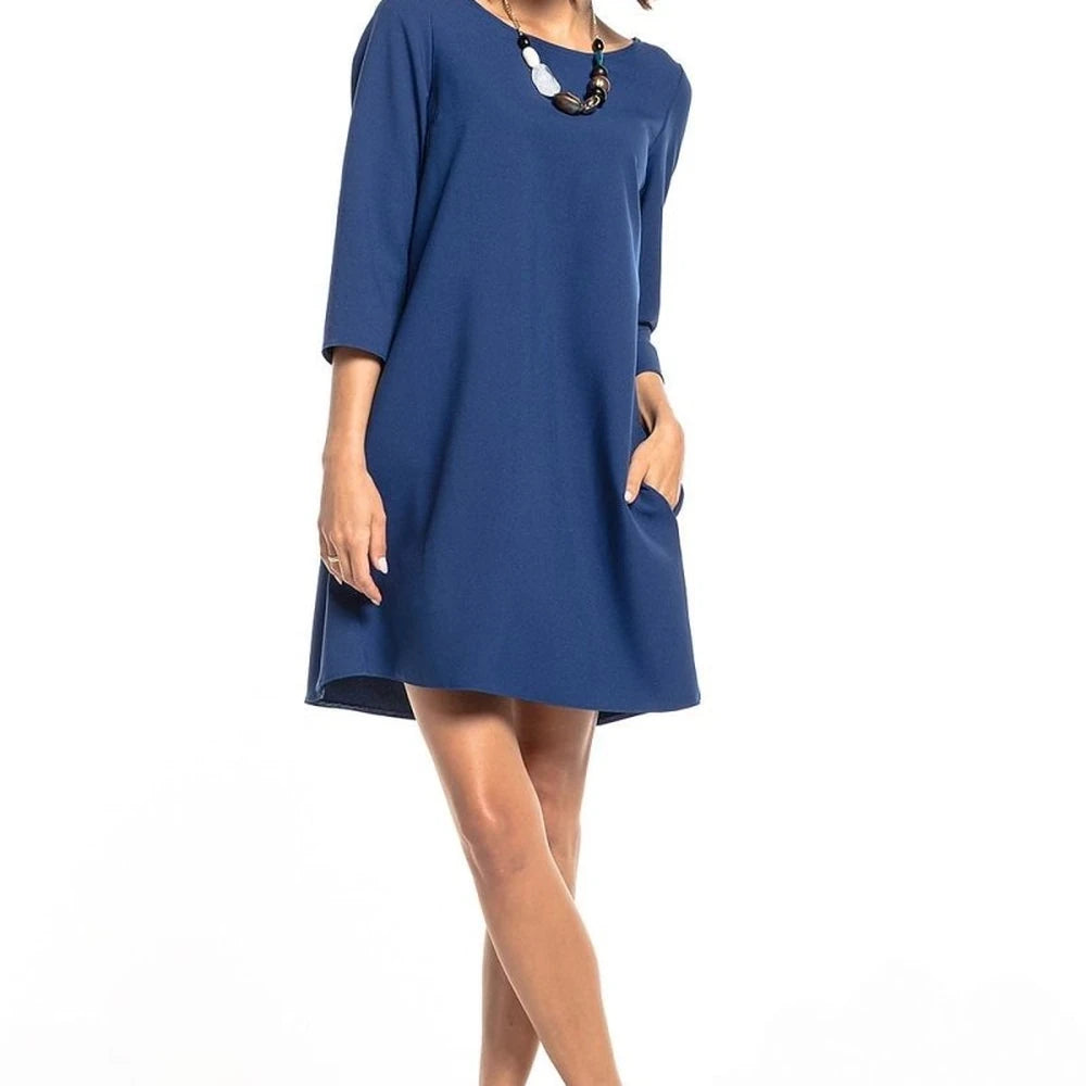 Tessita Pleated Back Day Dress with Pockets