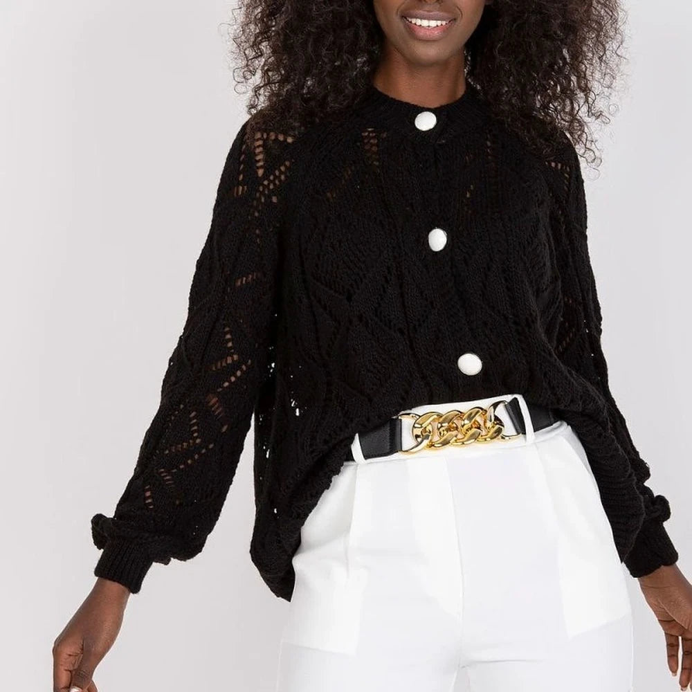 Black Brocade Wrap Dress