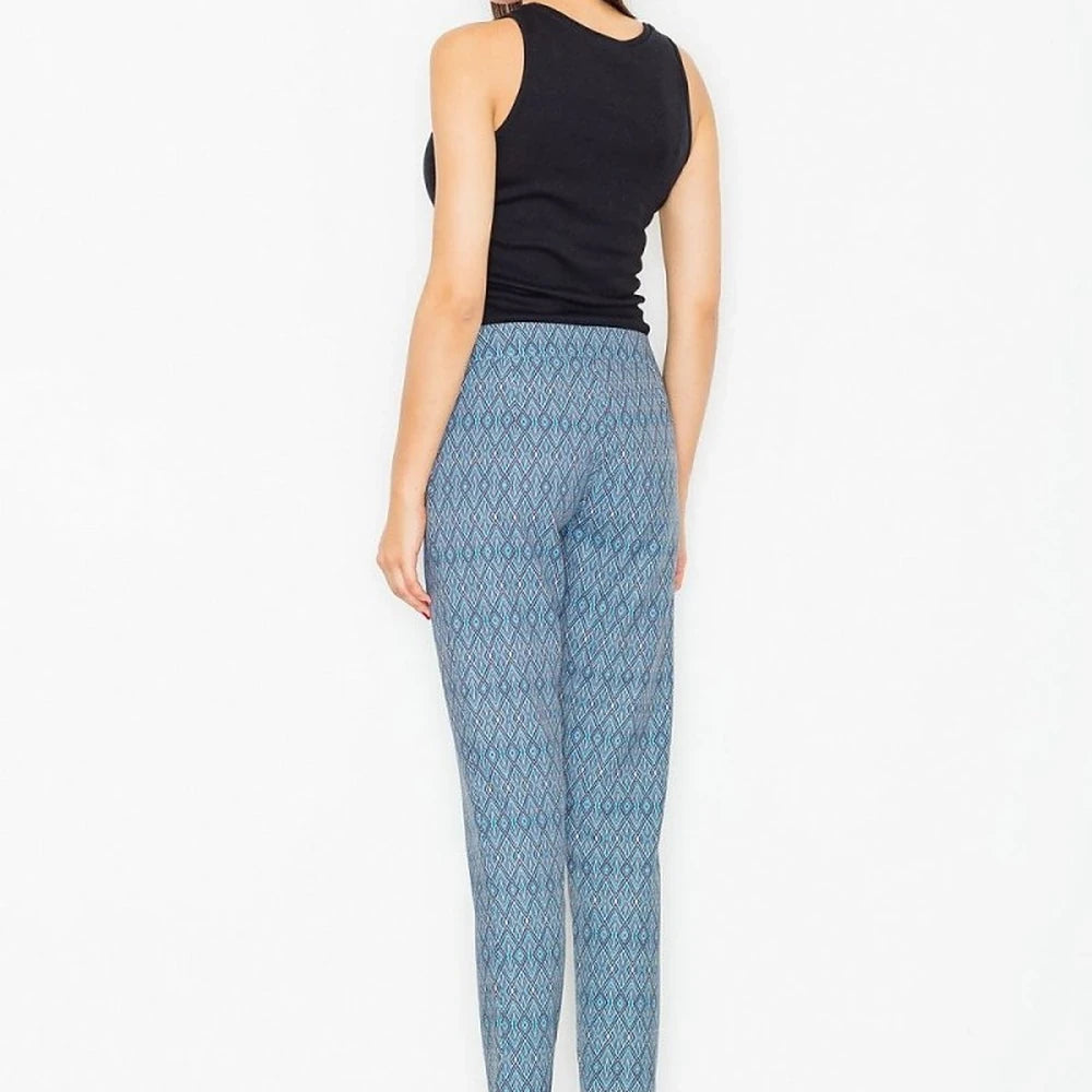 High-Waisted Trousers with Side Zip