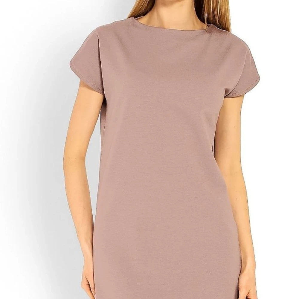 Asymmetrical Cotton Blend Day Dress