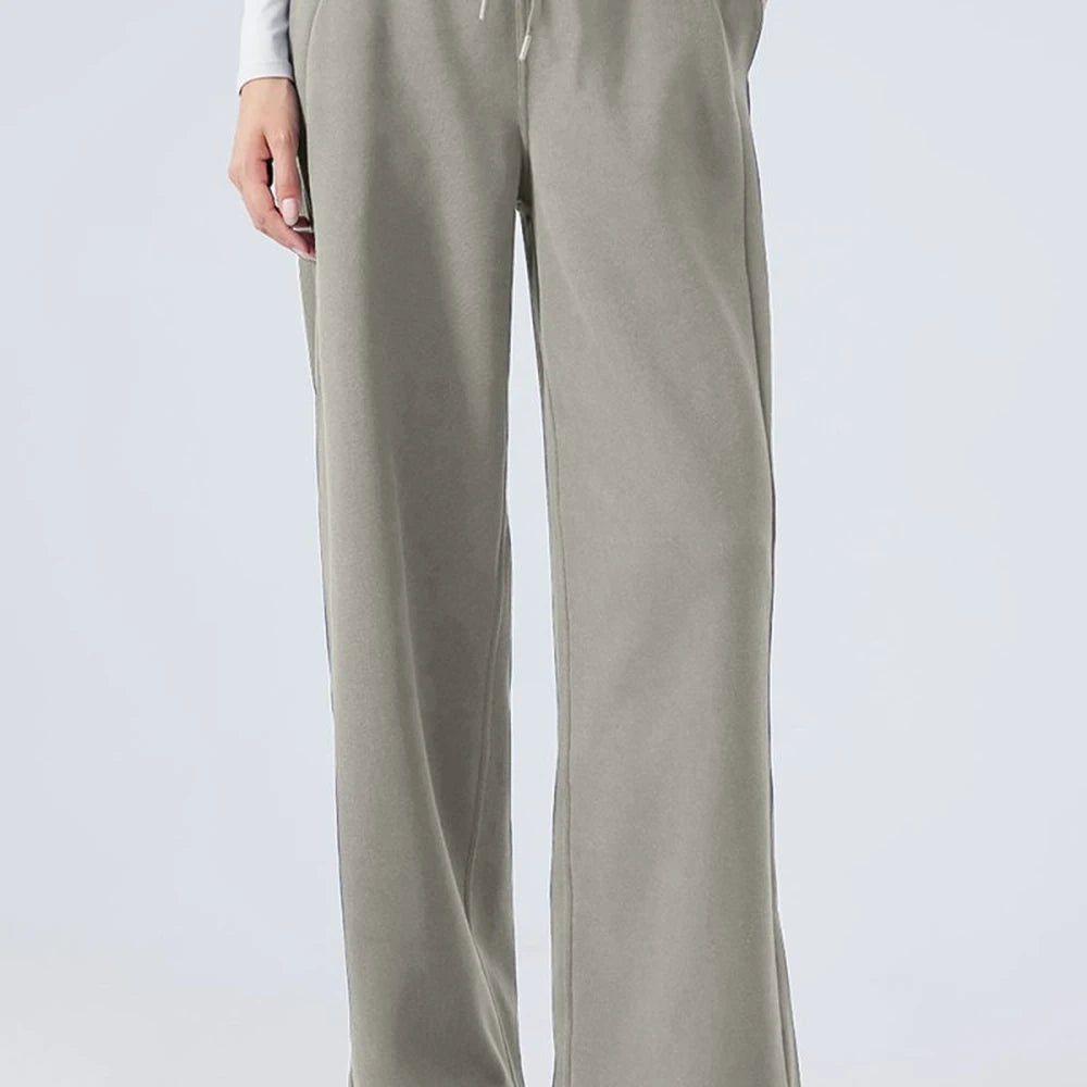 Drawstring Wide Leg Pants