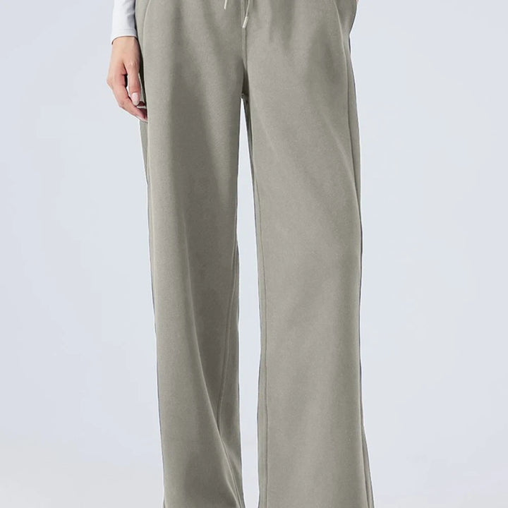 Drawstring Wide Leg Pants