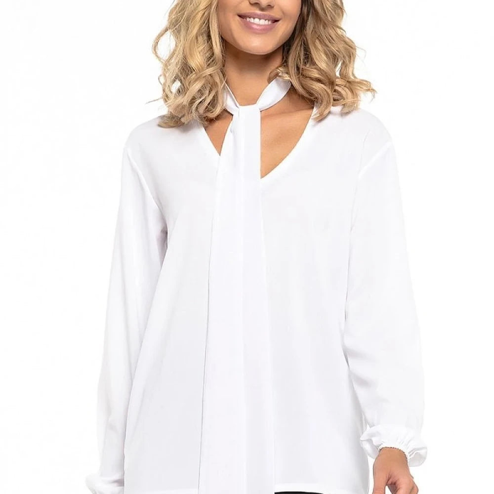 Chiffon Blouse with Tie Detail