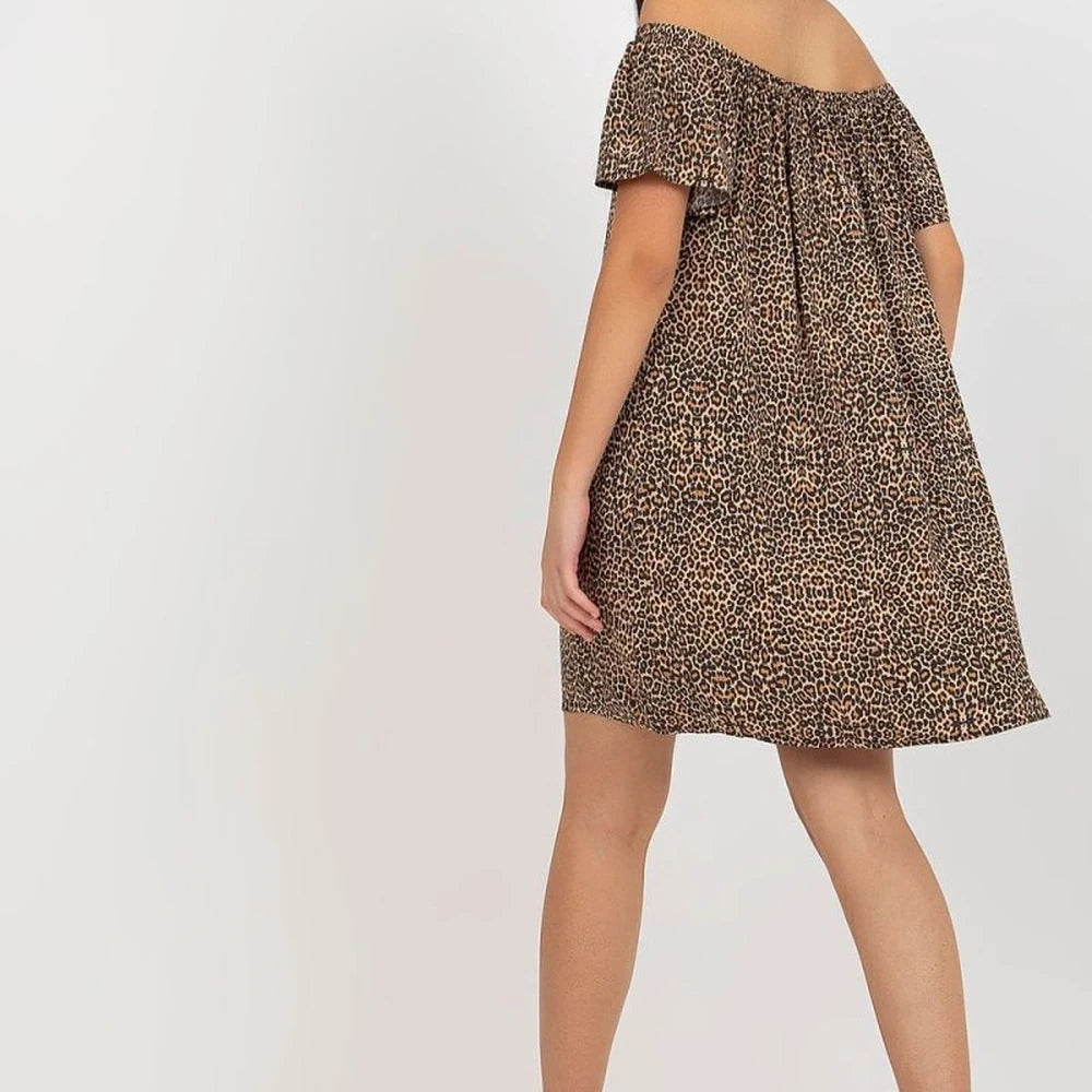 Summer Day Dress with Spanish Neckline