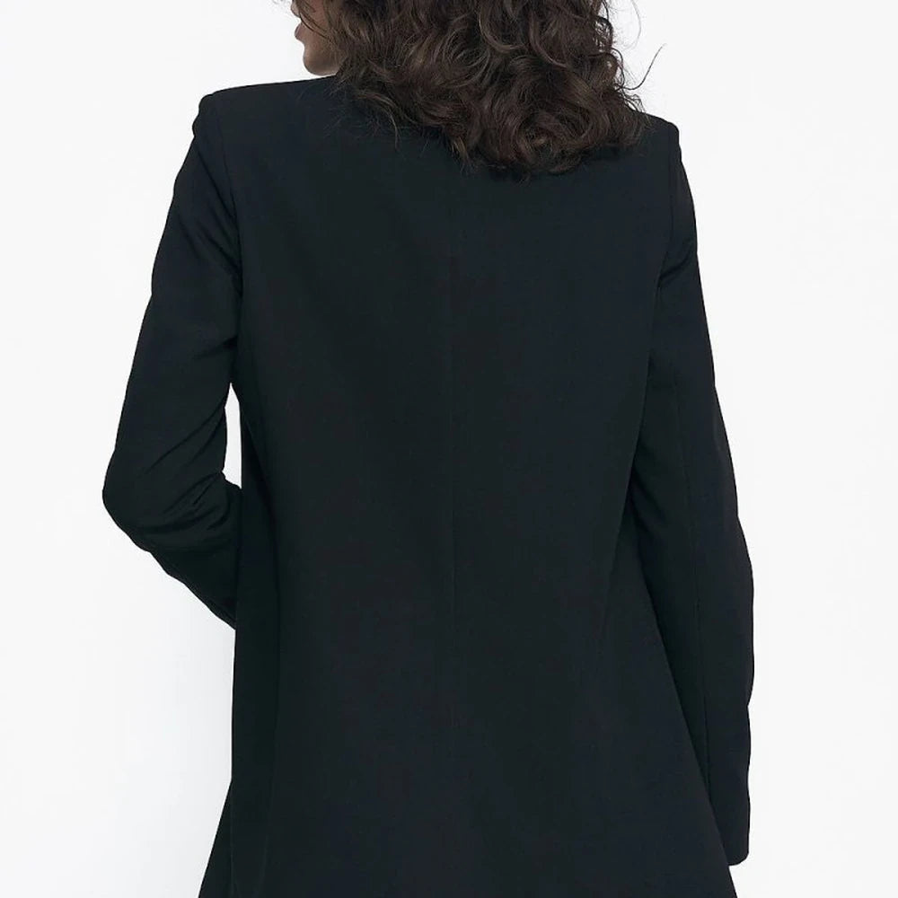 Elegant Lined Blazer Jacket