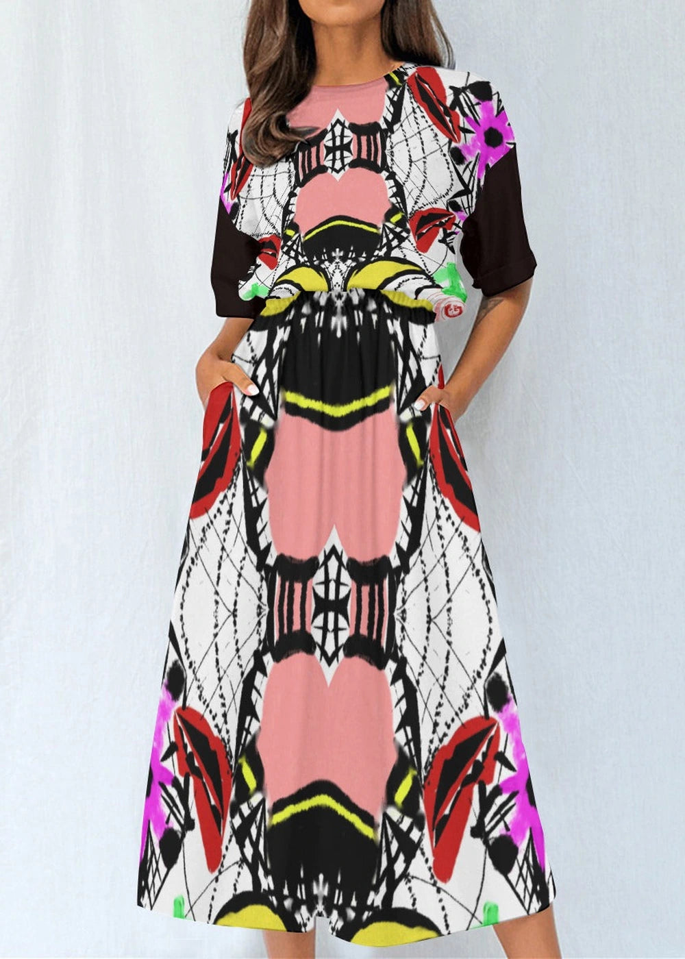 All-Over Women's Elastic Waist Dress