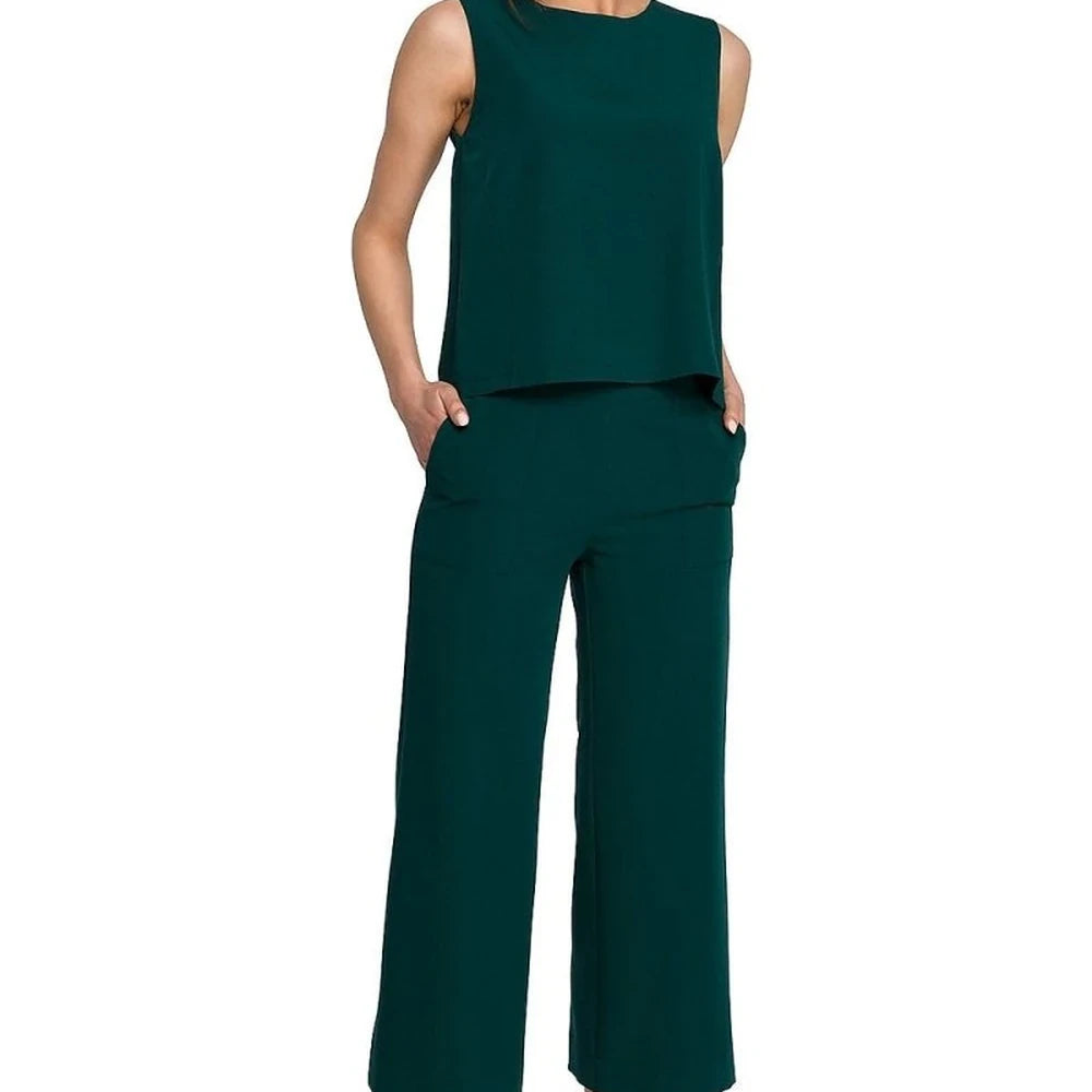 Sleeveless Trapeze Blouse