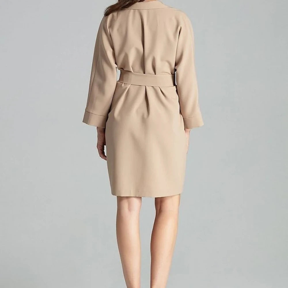 Polyester Lapel Dress-Jacket