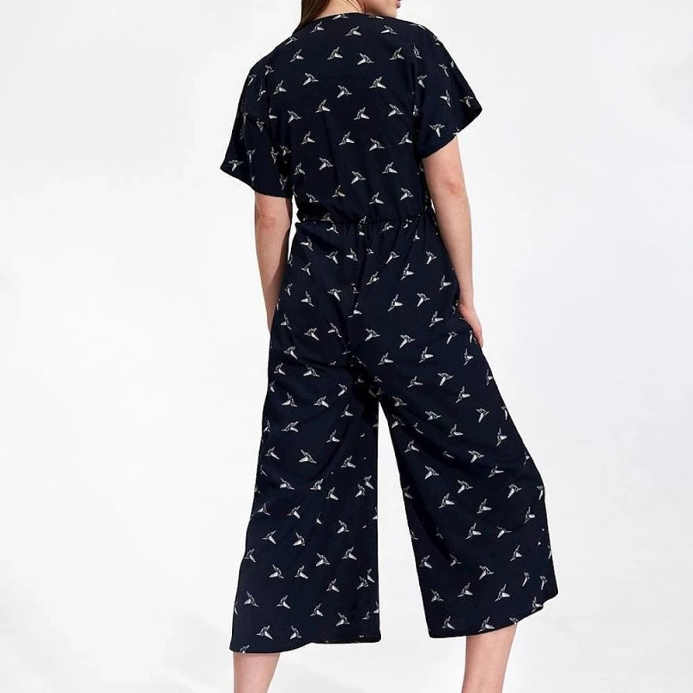 Women's Jumpsuit with Kimono Sleeves