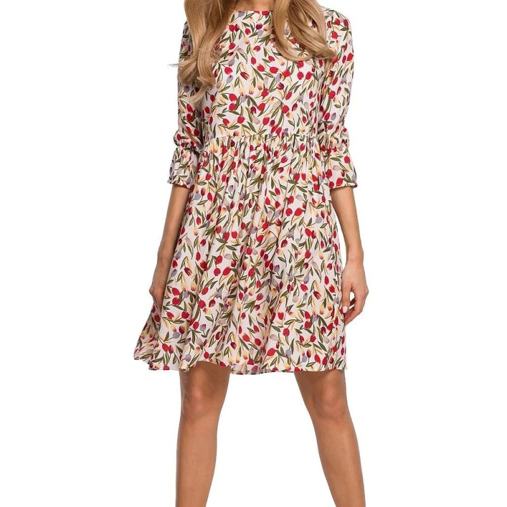 Asymmetrical Viscose Day Dress
