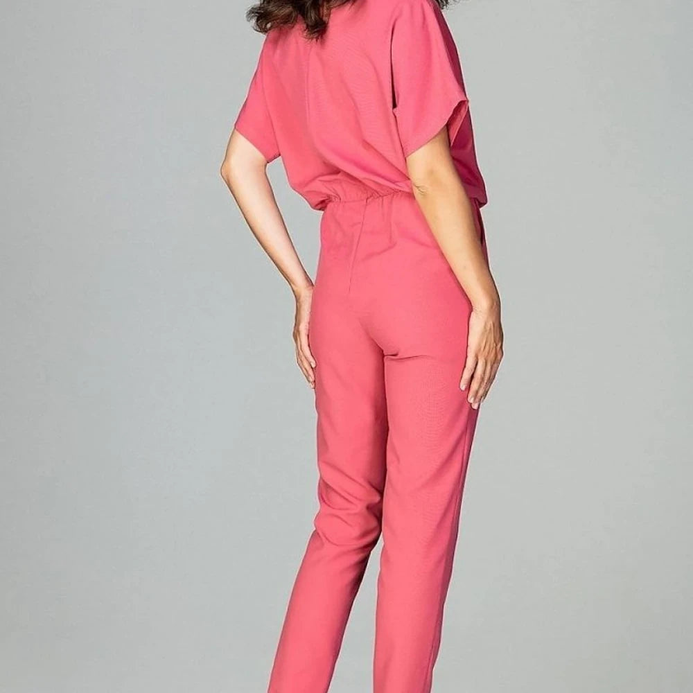 Classic Kimono Sleeve Jumpsuit with Pockets