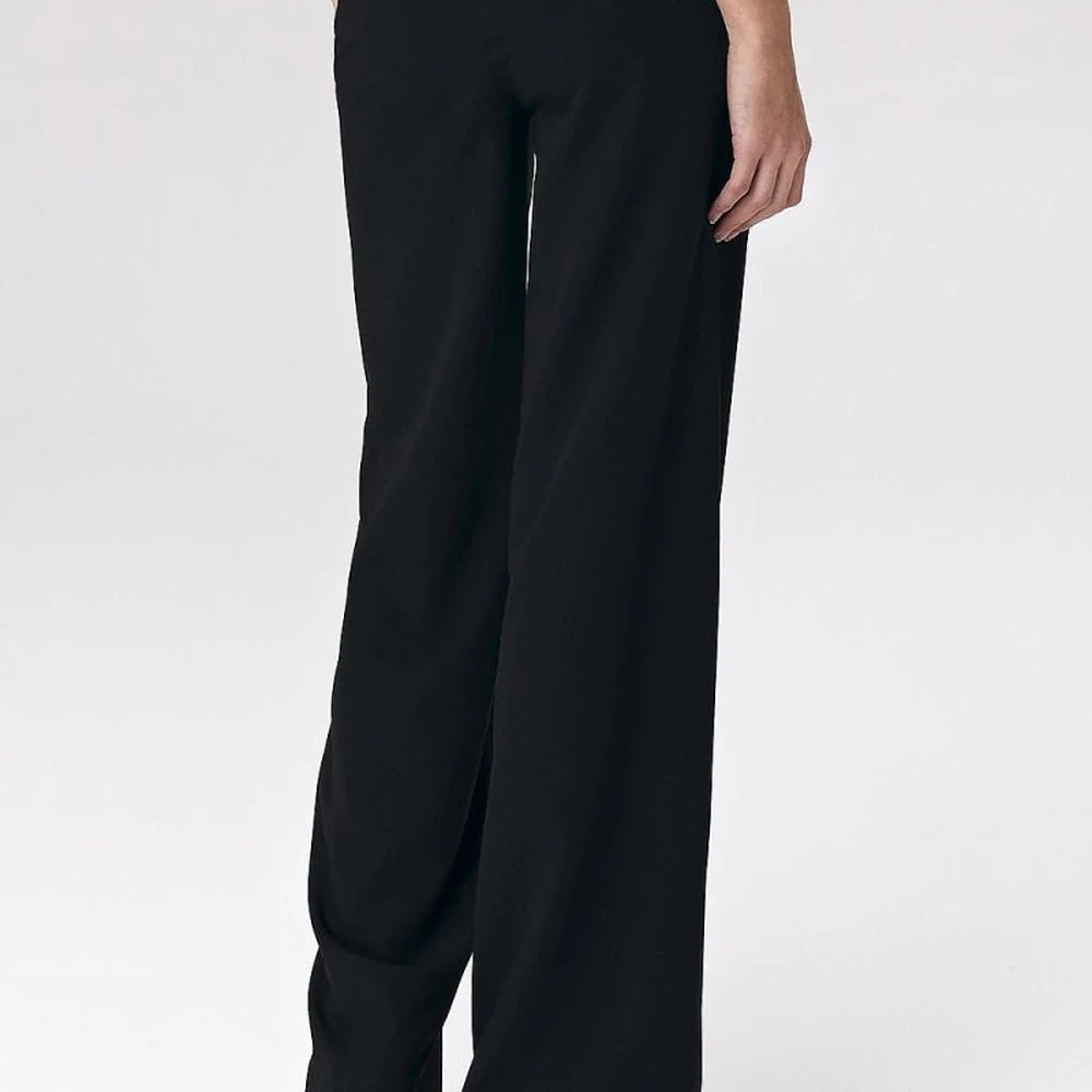 Palazzo Cut Trousers with Decorative Studs