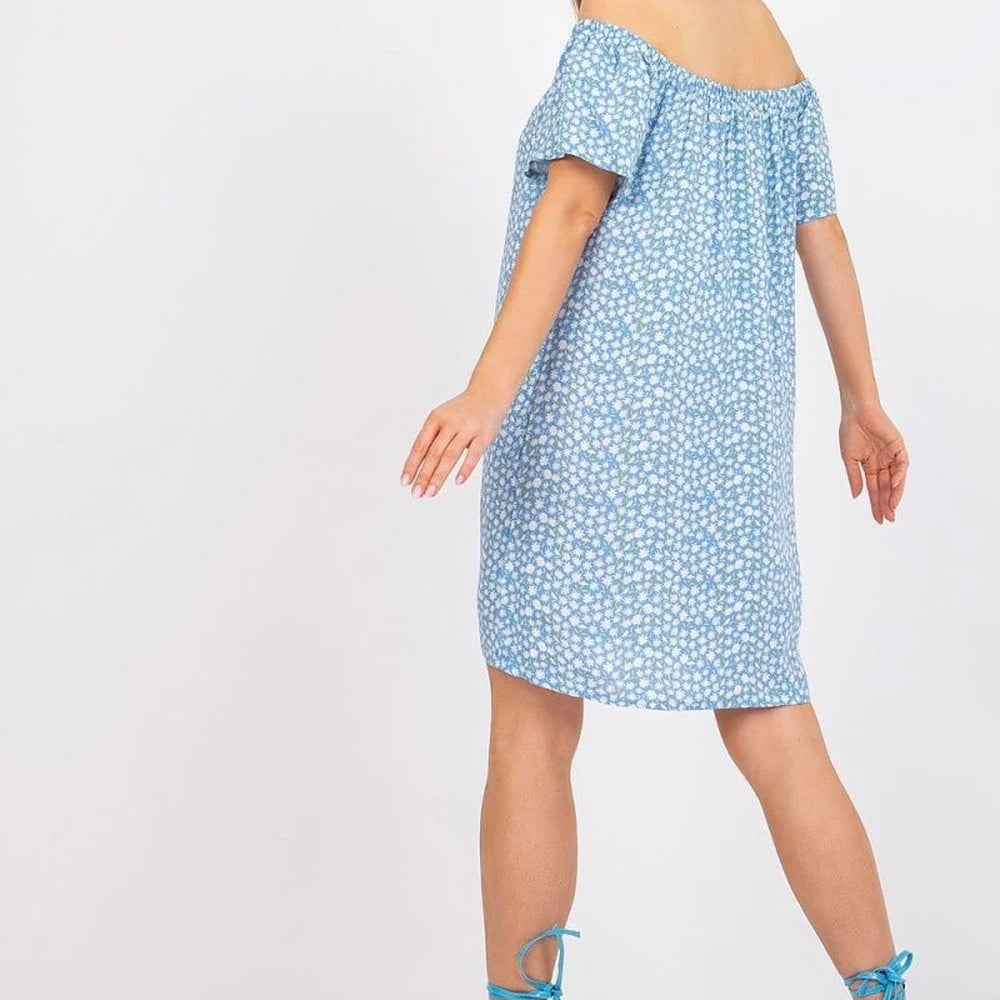 Summer Day Dress with Spanish Neckline