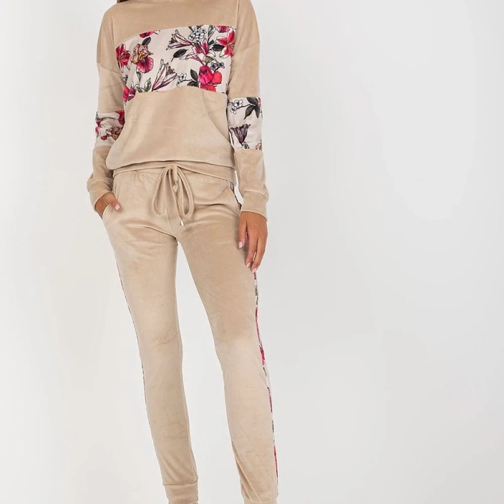 Velour Sweatshirt & Pant Set