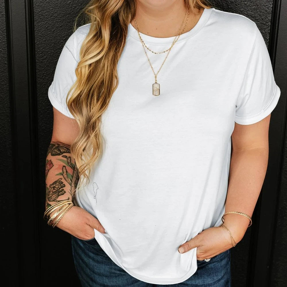 Round Neck Short Sleeve T-Shirt