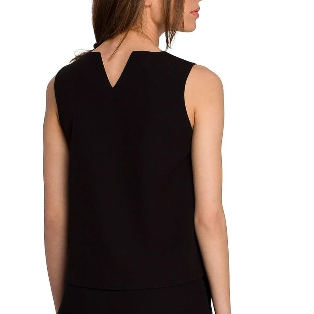 Sleeveless Trapeze Blouse