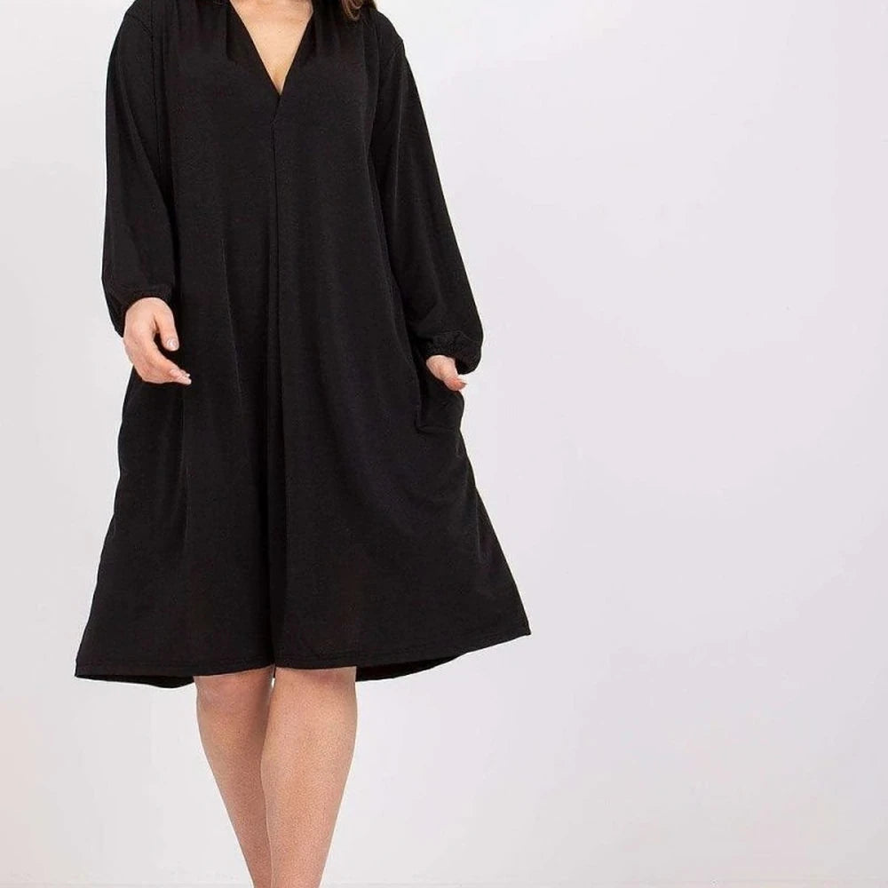 Loose Fit Long Sleeve Day Dress