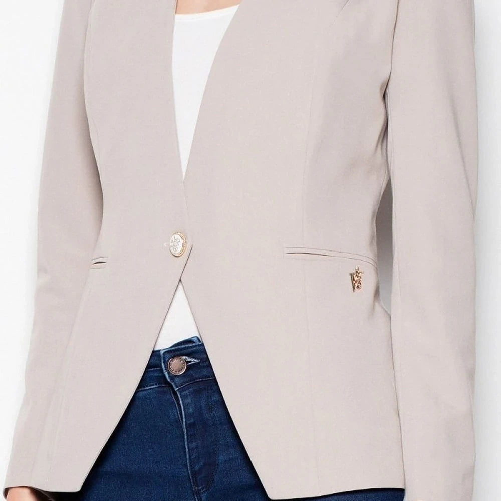 Slim Fit Single Button Jacket