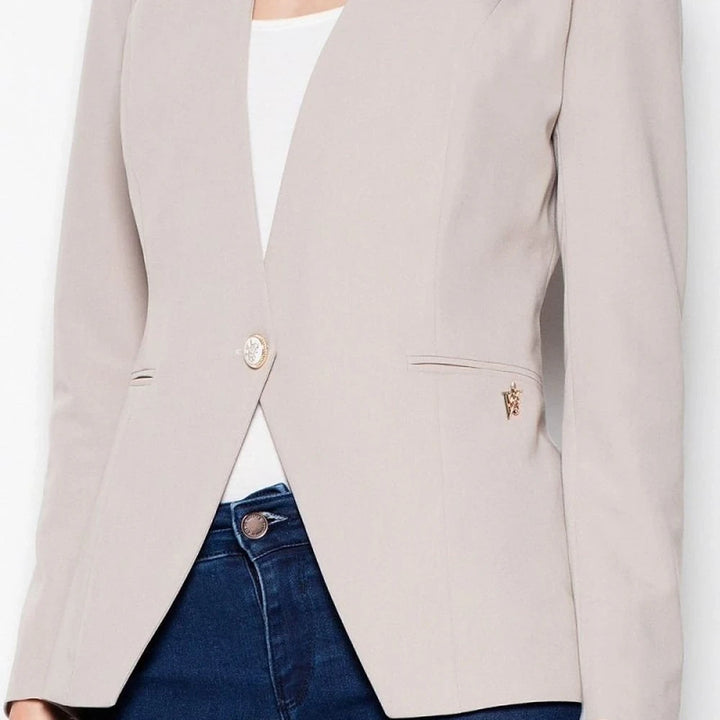 Slim Fit Single Button Jacket