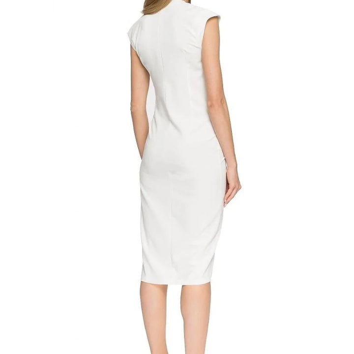 Fitted Cocktail Dress with Buttons