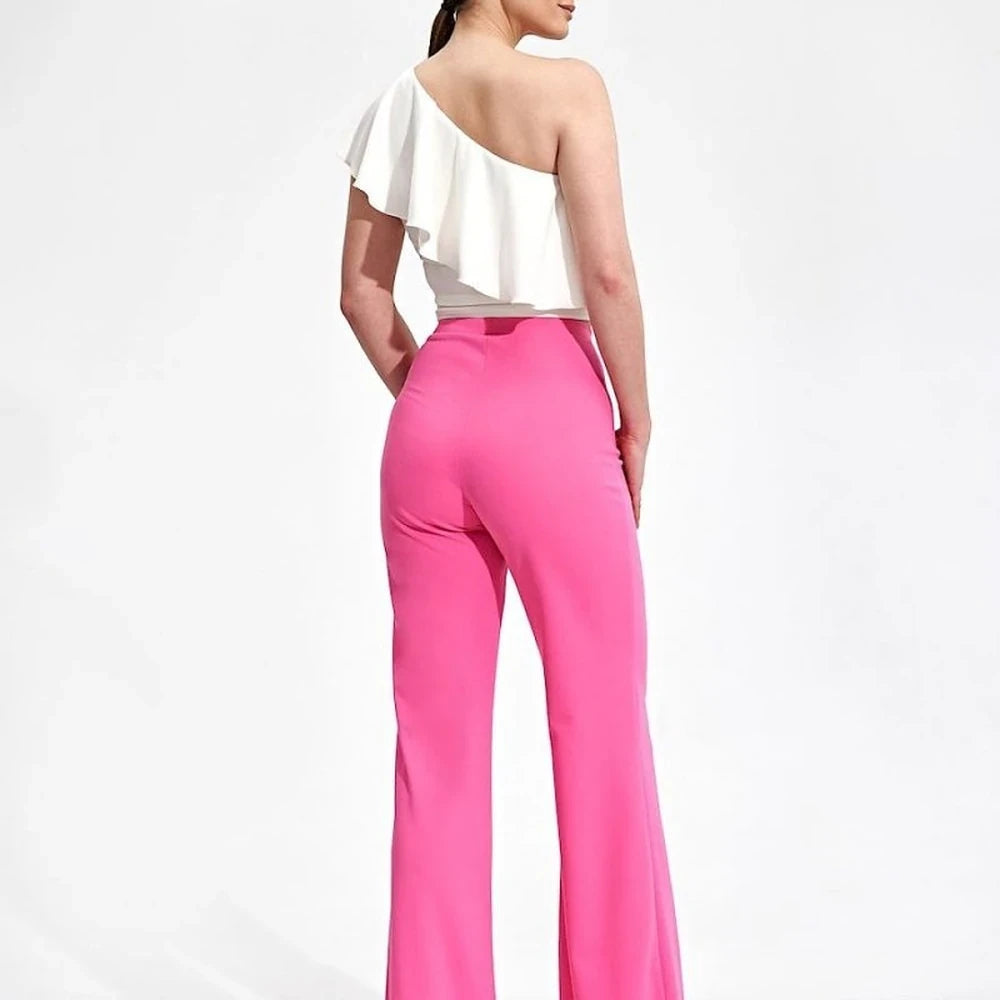 Bell-Bottomed Stretchy Trousers