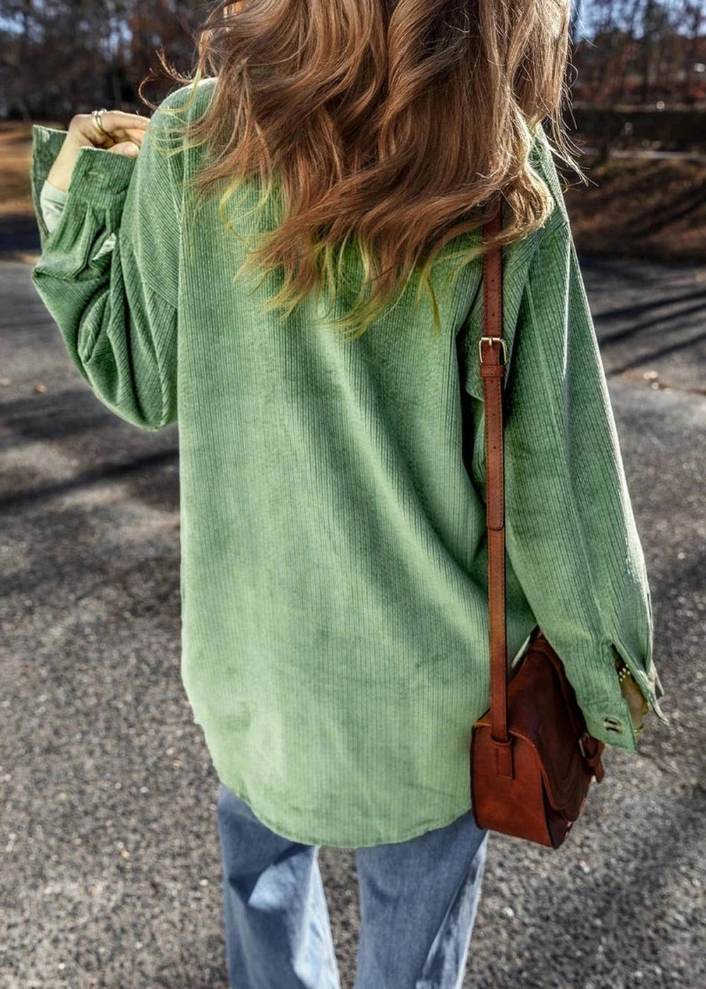 Polyester blend long sleeve jacket