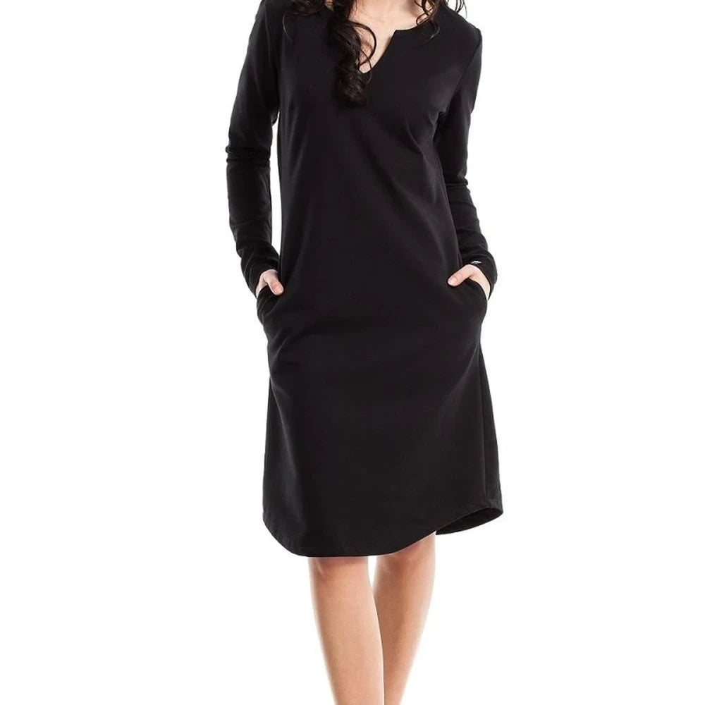 Women's A-Line Day Dress with Pockets