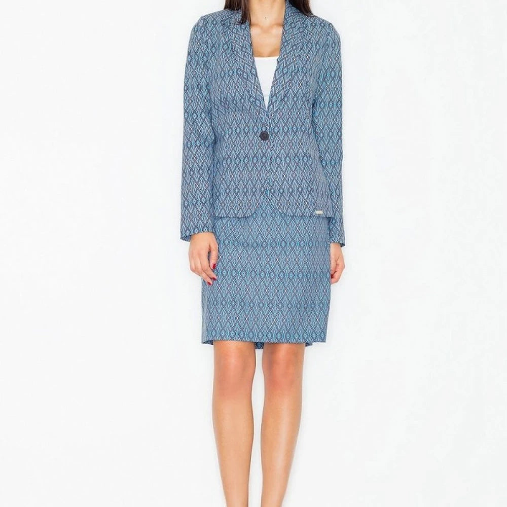 Elegant Patterned Pencil Skirt