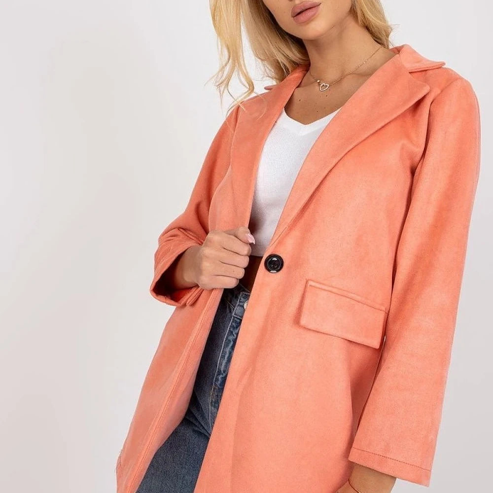 Imitation Suede Zipper Jacket