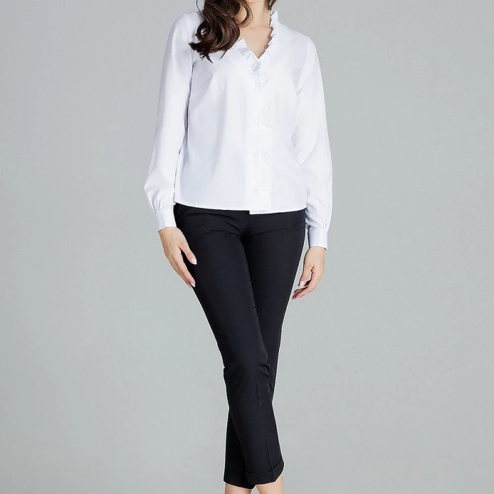 Classic Shirt with Heart Neckline