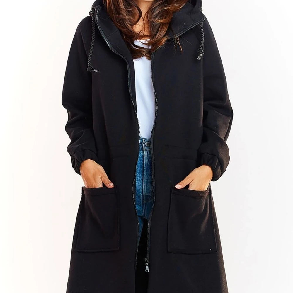 Warm Parka with Drawstring Waist