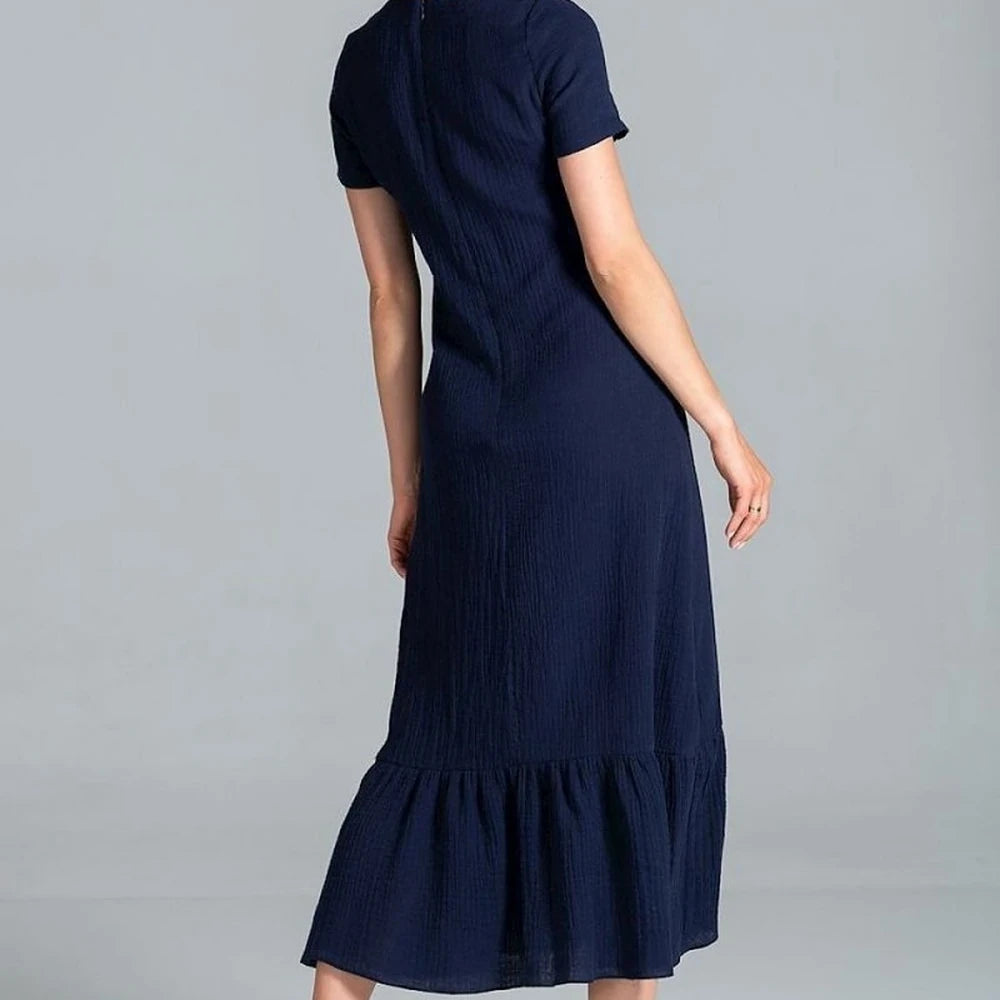 Midi Dress with Sweetheart Neckline