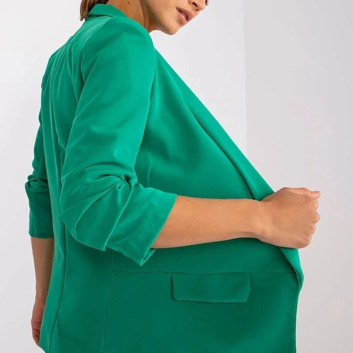 Women's Lined 3/4 Sleeve Unbuttoned Jacket