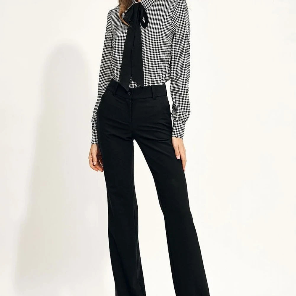Women's Long Sleeve Bow Detail Shirt