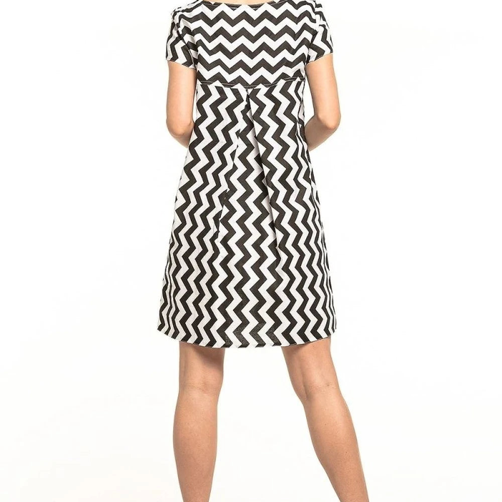 Cotton Mini Dress with Ruffles
